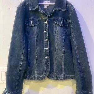 Live a Little Dark Blue Denim Jacket